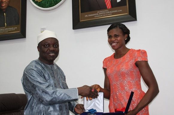SPORTS: Okagbare Gets $360,000 Grant From Delta Govt *Earns Delta Youth Ambassador, As Uduaghan Urges Politicians To Depoliticize Her