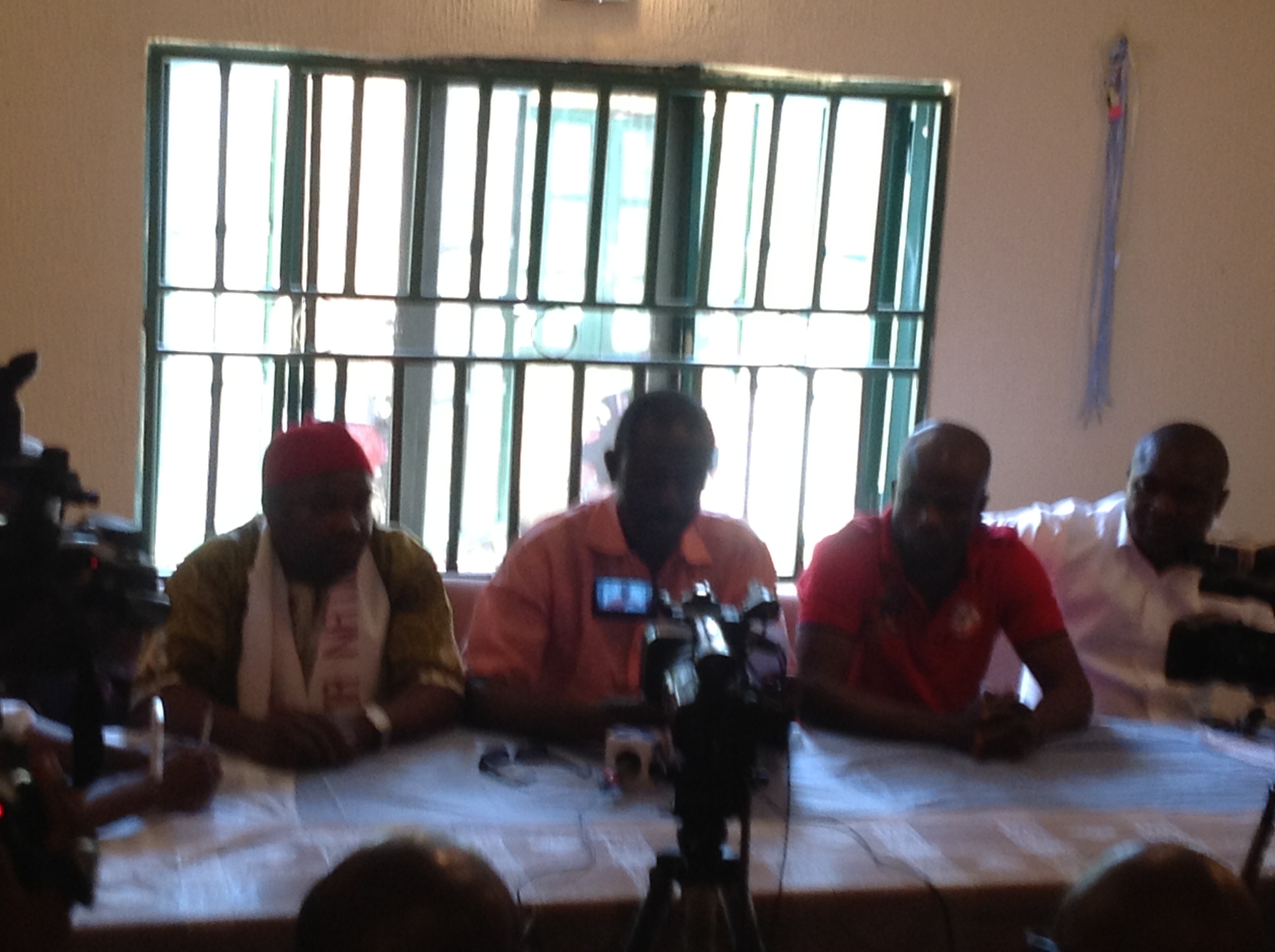 Oke Idawene, SDP; Paul Isamade, ACPN; Efe Tobor, MPPP; & Moses Abeh of APA 