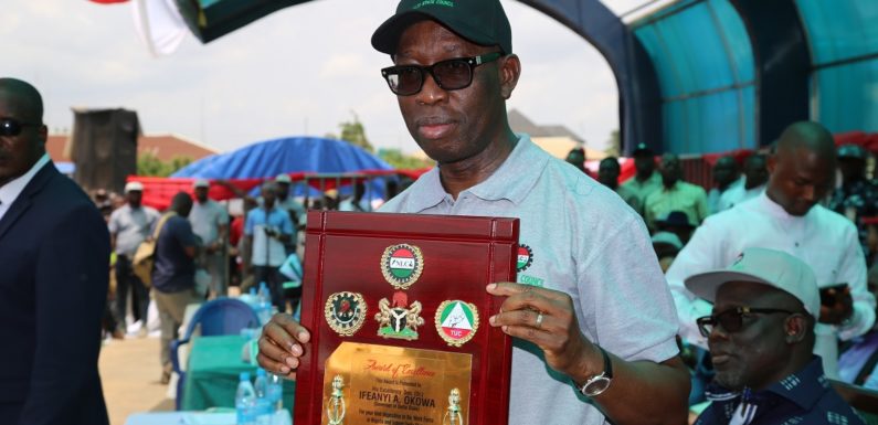 WORKERS’ DAY: Okowa Set To Pay New Wage   *Presents Car To Civil Servant Who Returned N53m To Govt