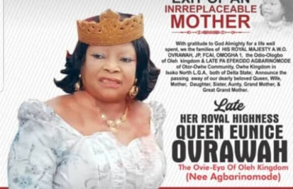 Queen Eunice Ovrawah Burial Postponed By Family