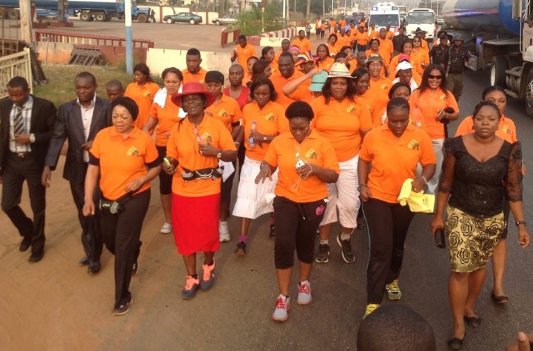 Delta First Lady Leads 12.22km “Walk 4 Life” *Encourages Women On Fitness