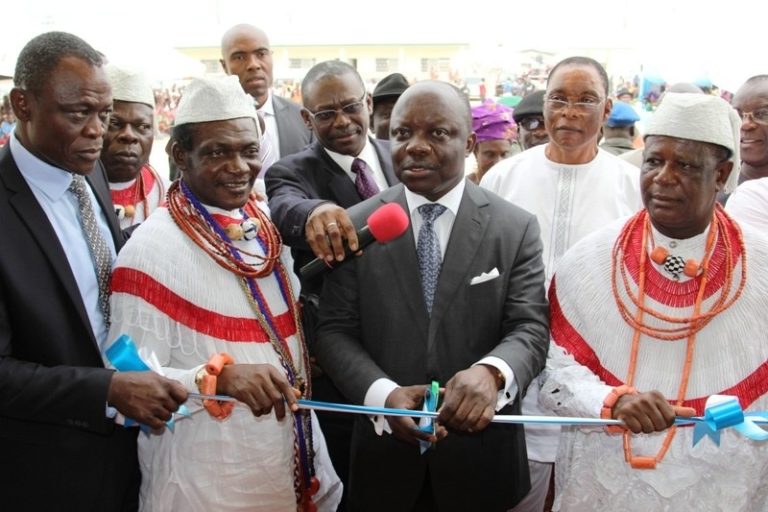 Uduaghan takes cleanliness campaign to schools * Inaugurates Ultra Modern Sch Buildings in Warri