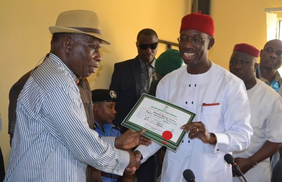 DELTA: OKOWA, OTHERS RECEIVE CERTIFICATE OF RETURN FROM INEC