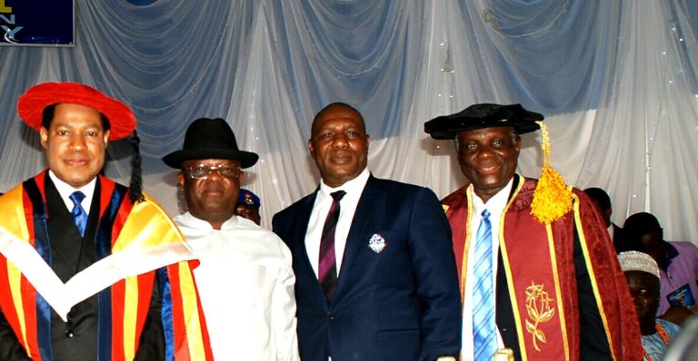 Otuaro Tasks Nigerians On Input To Educational Growth *As Oyakhilome Bags AAU Doctorate Award