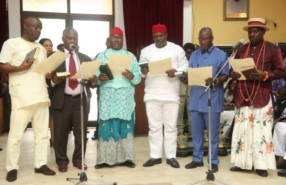 Okowa Reads Riot Act To 14-Man DESOPADEC Board *Vows To Sanction Erring Members *Insists On Prudent Fund Mgmt