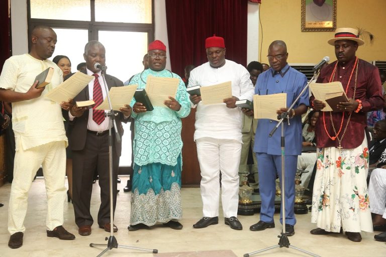 Okowa Reads Riot Act To 14-Man DESOPADEC Board *Vows To Sanction Erring Members *Insists On Prudent Fund Mgmt