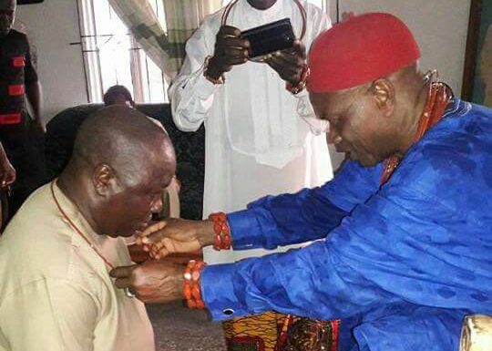 BASHORUN OGIEH CONFFERED WITH "OSE EMO" CHIEFTAINCY TITLE ***Promises More Empowerment In Isoko