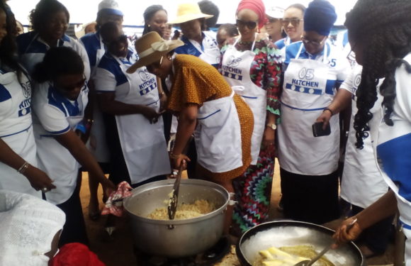 See How Wife Of Delta Governor, Dame Edith Okowa Turned "Chef" On Children's Day