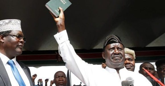 Kenya Opposition Leader Odinga Risks Death Penalty ***Declares Self “People’s President”