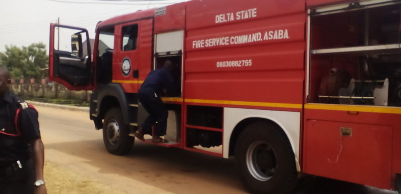 Fire Razes NYSC Offices @ Federal Secretariat, Asaba