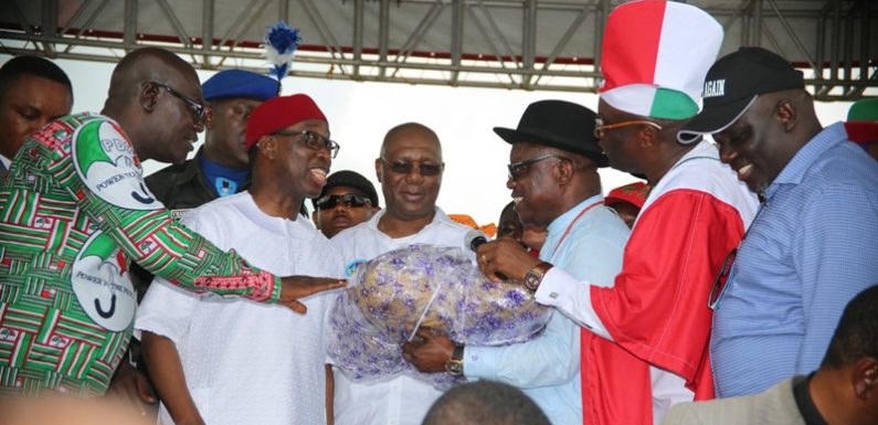 2019: Ibori, Delta South Leaders, Others Endorse Okowa For Second Term … As PDP, Delta South Holds Mega Rally