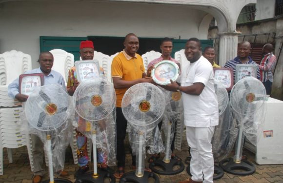 VICTOR EGBO DONATES CHAIRS TABLES AND STANDING FANS TO FIVE WARDS OF ISOKO SOUTH CONSTITUENCY 1