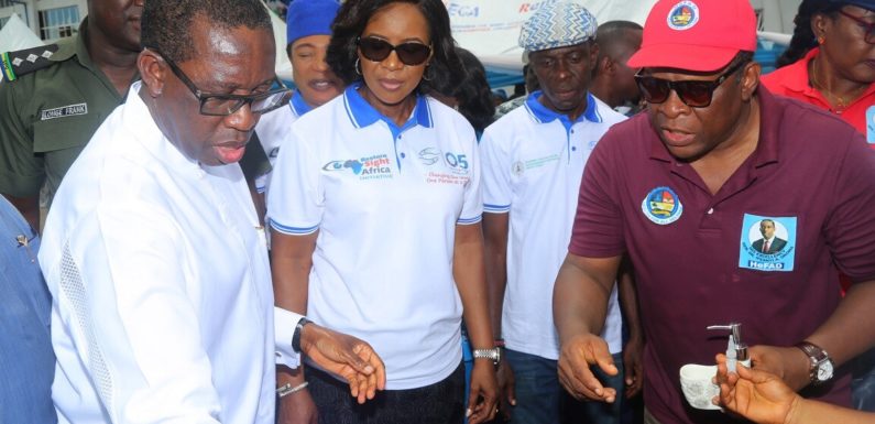 Thousands Throng Asaba For Grand Finale Of 05 Initiative Medical Outreach … As Okowa, Wife Pledge To Continue To Deliver Poeple Oriented Programmes 