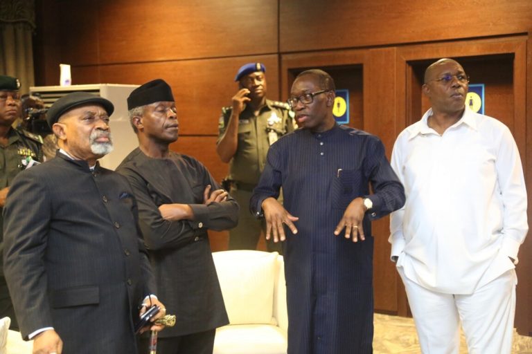 Fear, Panic As FG Designate Delta State National Disaster Zone …Osinbajo, Okowa Inspect Flood Ravaged Communities