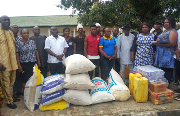 FLOOD VICTIMS GET RELIEF MATERIALS AT EMEDE, OZORO IDP CAMPS IN DELTA
