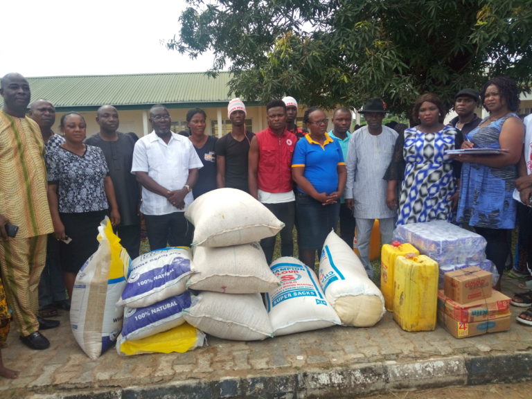 FLOOD VICTIMS GET RELIEF MATERIALS AT EMEDE, OZORO IDP CAMPS IN DELTA