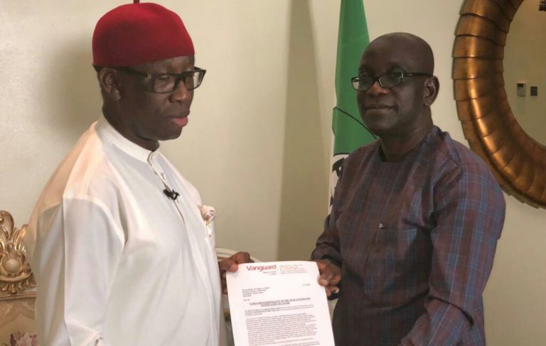 Vanguard Names Okowa “2018 Governor Of The Year”