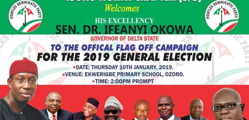 Ozoro, Set To Host PDP Campaign Rally -Says Egware