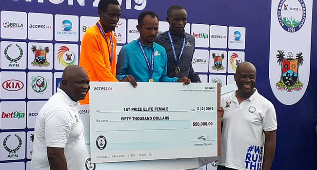 Lagos City Marathon: Ethiopian Athlete, Sintayehu Legese Coasts Home $50,000