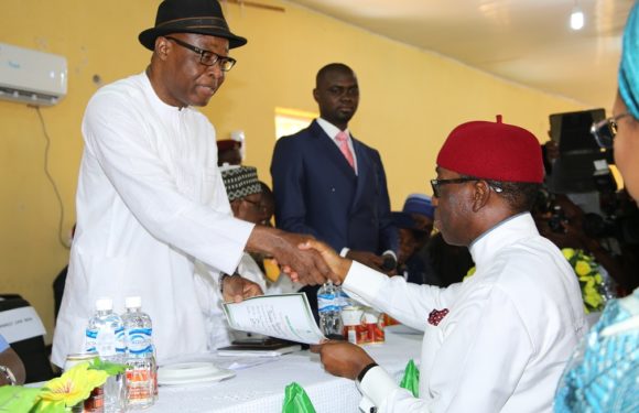 Re-Election: Okowa, Otuaro Receive Certificate Of Return … Urges Deltans To Help Build Stronger Delta