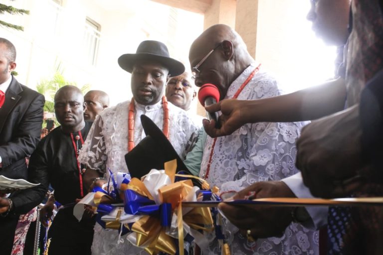 Obasanjo Commissions World Class Hotel At Oleh **Gov. Okowa Hails Project **As Omoyibo Empowers Graduands, Women