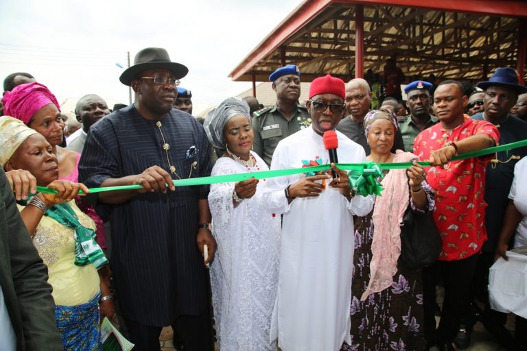 Gov. Okowa Advocates FG, States Collaboration In Development  … Commissions Market In Bayelsa
