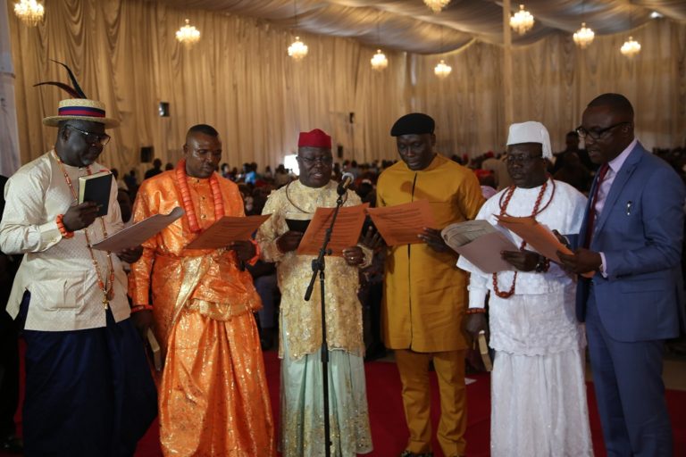 Gov. Okowa Inaugurates Board of DESOPADEC   **As MD/CEO Bashorun Askia Pledges Rebranding Of Commission