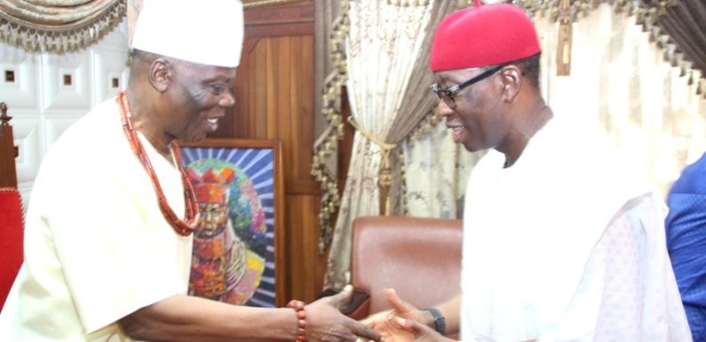 Gov. Okowa Commends Trad Rulers For Promoting Peaceful Delta