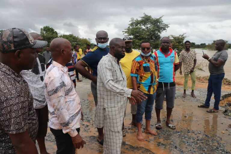 Isoko South, Patani, Ndokwa East LG Chairmen Visit Uzere, Asaba-Ase Road To Access Effects Of Flood Devastation
