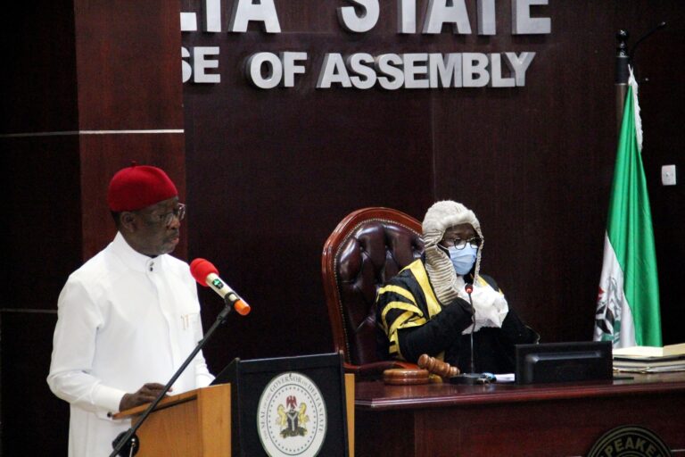 DELTA GOV OKOWA PRESENTS 2021 FISCAL BUDGET OF N378.48BN TO HOUSE OF ASSEMBLY