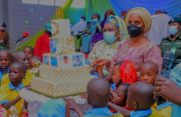 Osinbajo’s Wife Marks Hubby’s birthday at North East Children’s Centre in Maiduguri