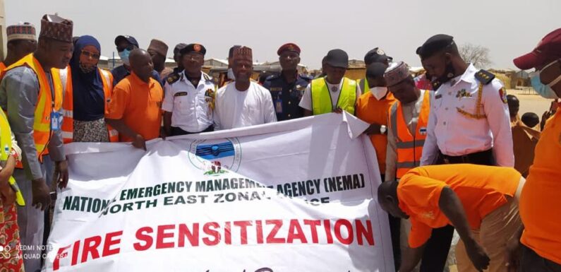 Inferno: NEMA, FFS Begin Sensitization Campaigns at IDP Camps in Borno