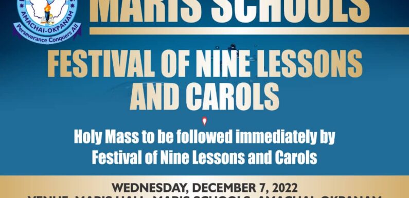 Onyeme, Nwoko, Iduh, Obielum, Others For Maris’ Festival Of Nine Lessons And Carols
