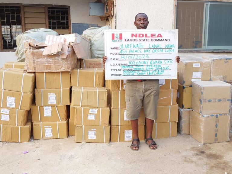 NDLEA seizes N5 billion aploids in Lagos Warehouse, arrests two kingpins