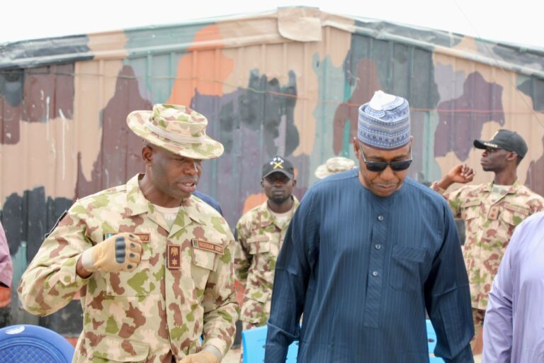 Zulum in Malam-Fatori, approves Armoured carriers, patrol vehicles for soldiers  