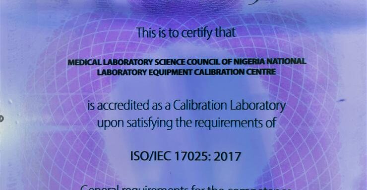 National Laboratory Equipment Calibration Centre in Nigeria attains International Accreditation