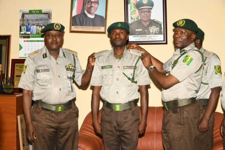NCoS Promotes Officer for Gallantry During Kuje Jailbreak