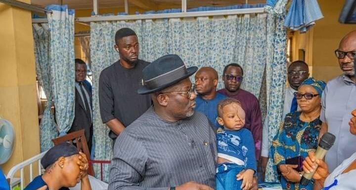 Gov. Oborevwori visits family of two-year-old killed by NDLEA officials