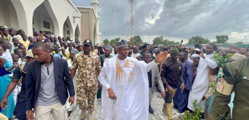 Zulum visits Ngala, opens central mosque; inspects 7 projects, approves houses for teachers
