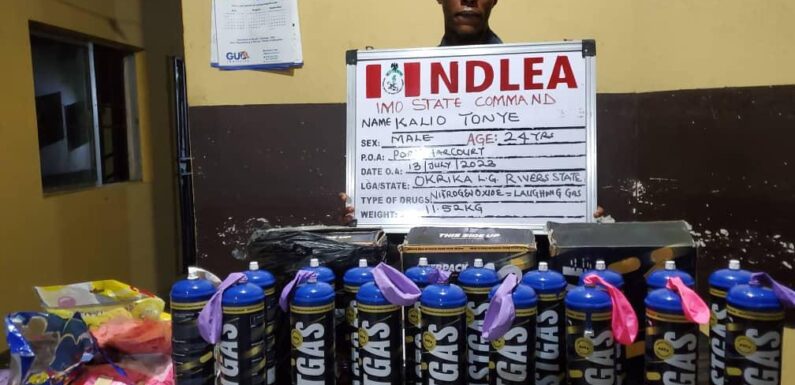 NDLEA intercepts 64,863kg ‘laughing gas’ consignments at Lagos port, Imo