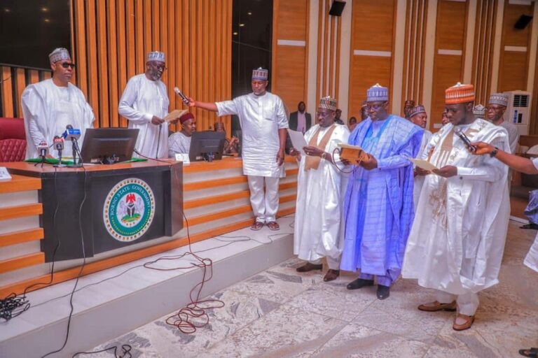 Borno: Zulum swears in SSG, 3 Advisers, Perm Sec