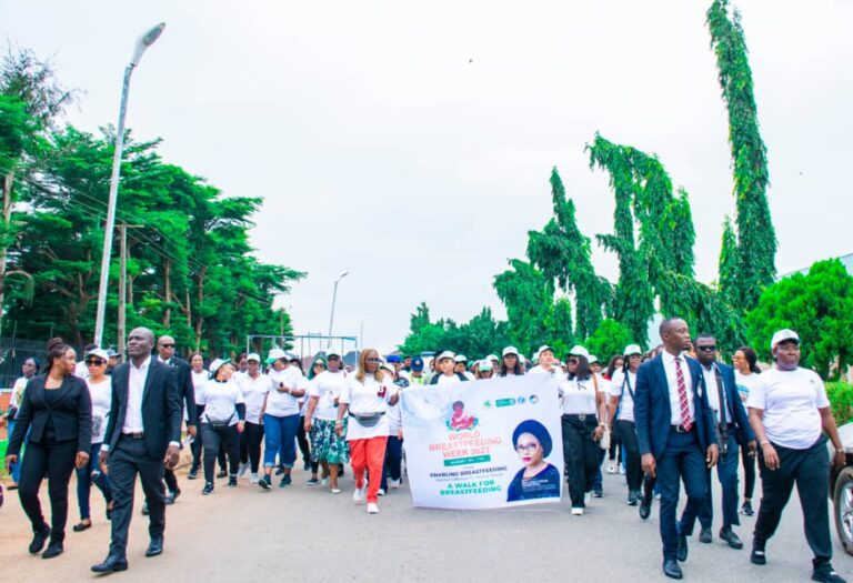 World Breastfeeding week: Deaconess Oborevwori leads Walk in Support of Working Mothers