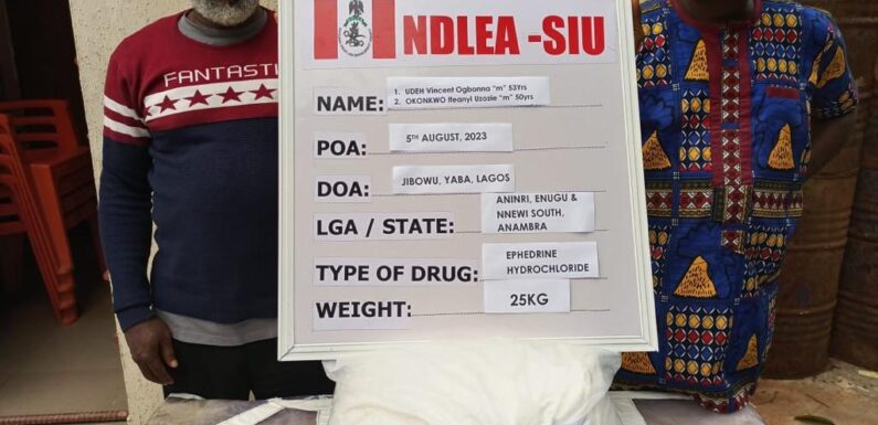 Drug baroness, 4 kingpins arrested as NDLEA busts 3 syndicates in Lagos