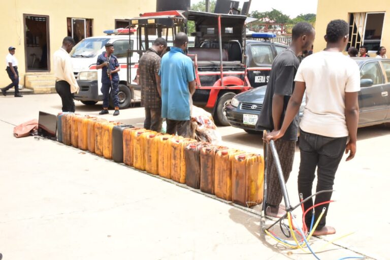 NSCDC Nabs Suspected Oil Thieves, Cable Vandals in FCT