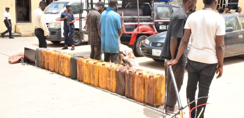 NSCDC Nabs Suspected Oil Thieves, Cable Vandals in FCT