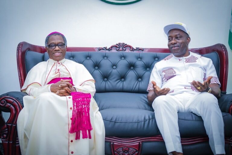 Gov. Soludo Hosts Archbishop Okolo, Calls For Unity, Understanding Among Various Denominations