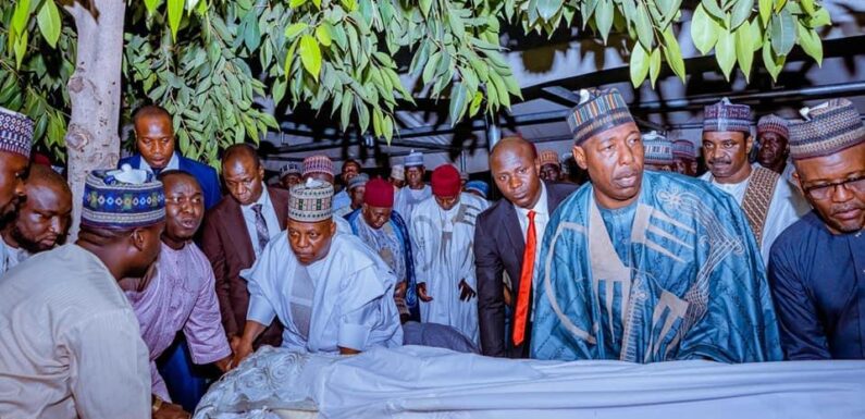 Shettima leads mourners to funeral of Zulum’s mother-in-law