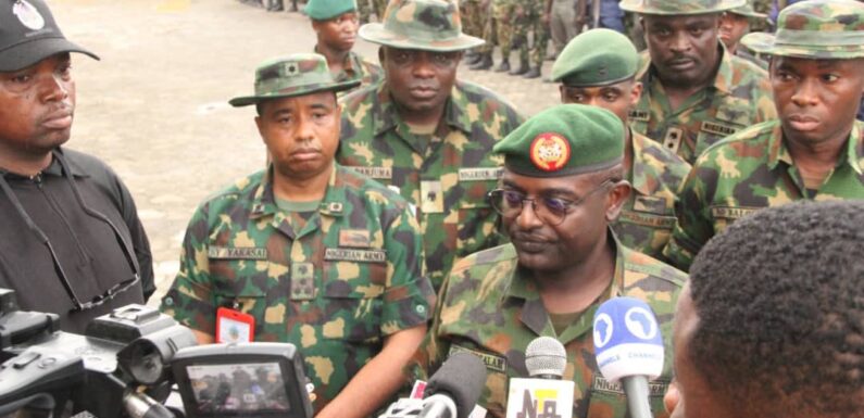 Maj. Gen. Abdussalam tasks troops on enabling environment for peaceful election in Bayelsa