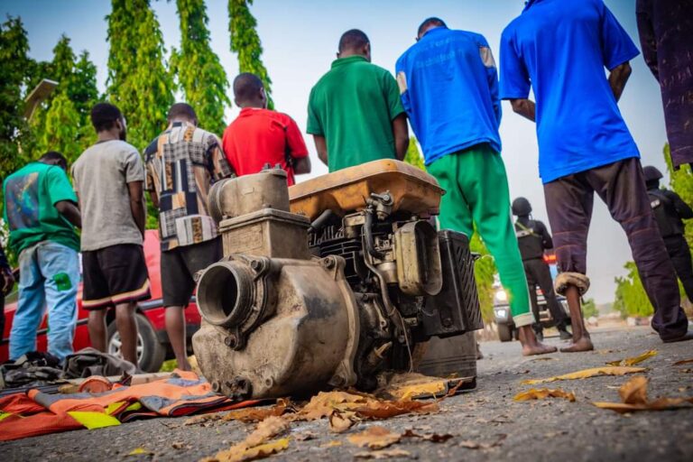 NSCDC Parades 13 Suspects for Unlawful Possession of Explosives, Illegal Arms, Ammunition