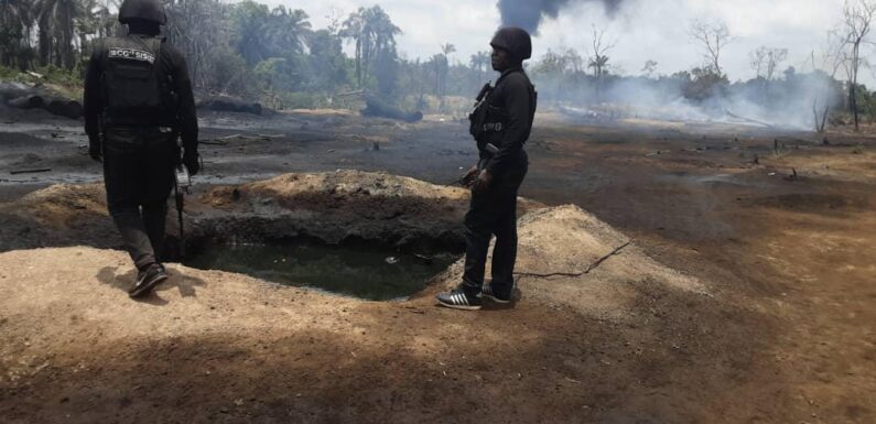 NSCDC Discovers Illegal Petroleum Refinery Site in Imo